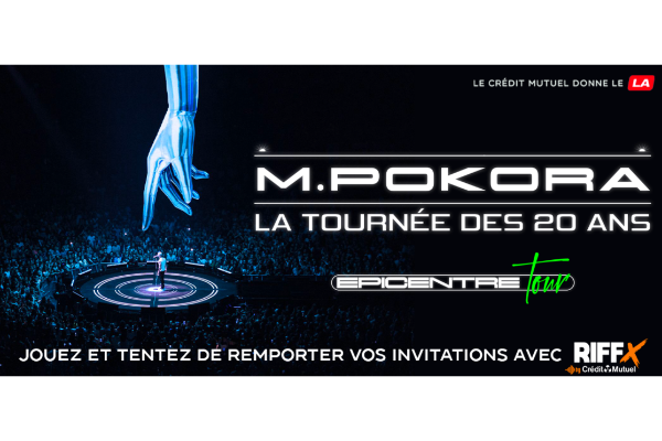 Invitations pour un concert de la tournée de M. Pokora
